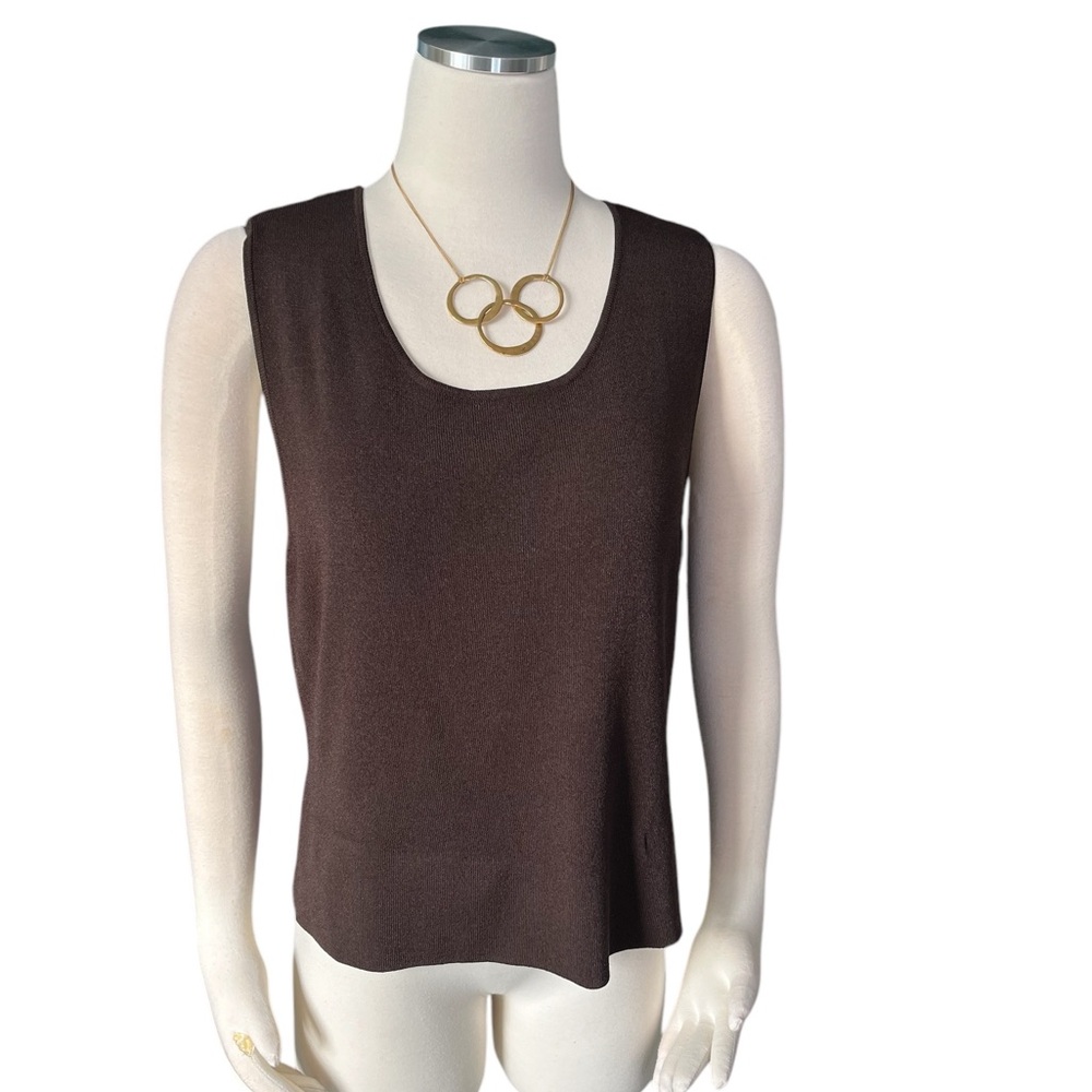 Chicos Brown Tank Top Size 3